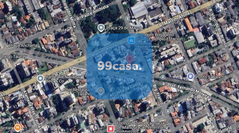Terreno à venda, Mercês, com 579 m   Com duas frentes - CURITI...