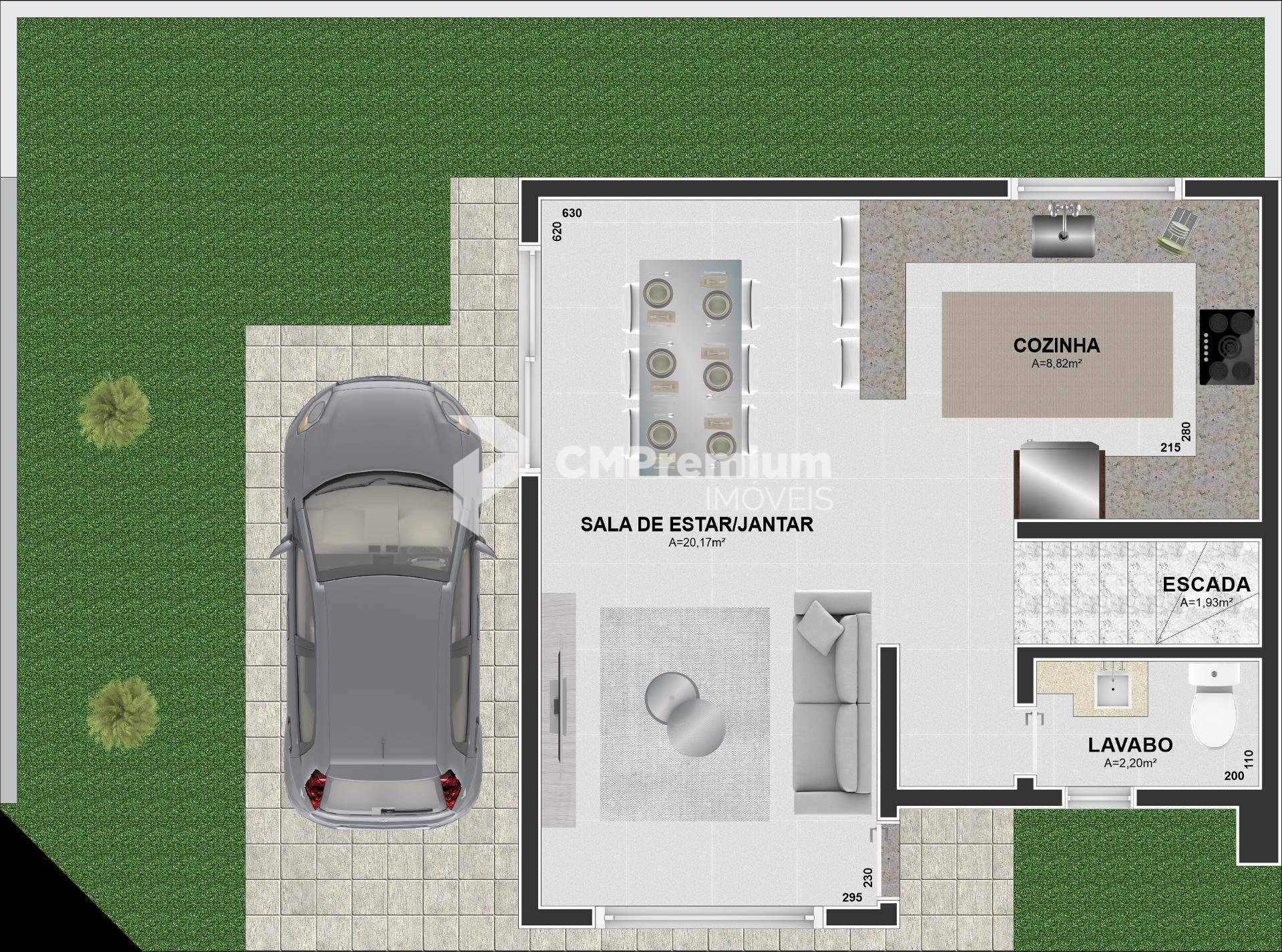 Sobrado à venda, Uberaba, 120m  com Terraço 38m , CURITIBA - PR