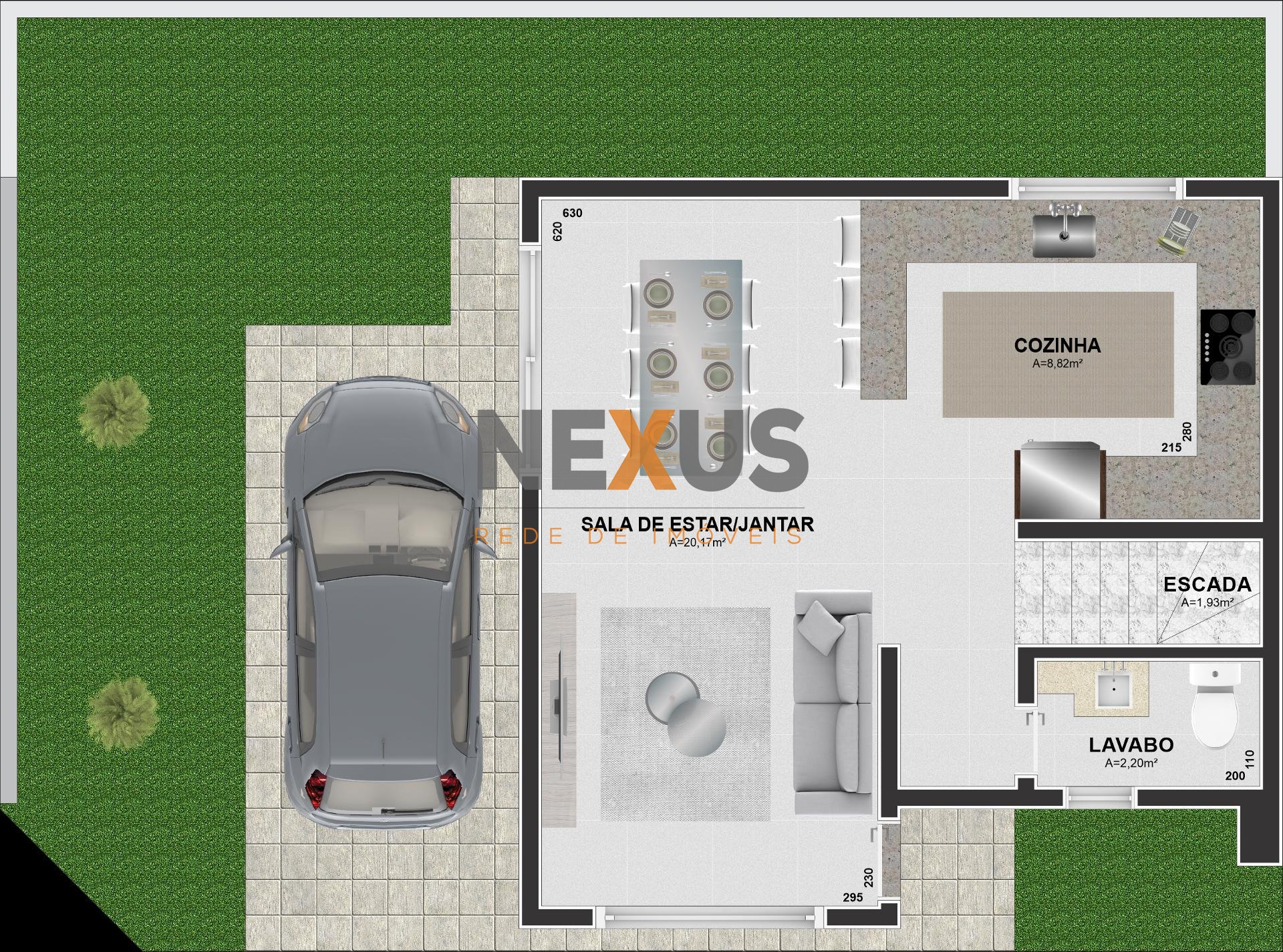 Sobrado à venda, Uberaba, 120m  com Terraço 38m , CURITIBA - PR