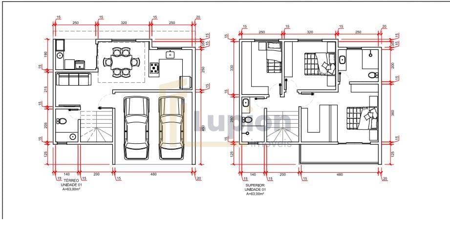 Sobrado com 3 Quartos à venda, 122 m  - Campo Comprido - Curit...
