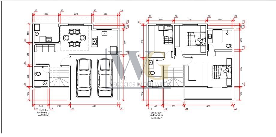 Sobrado com 3 Quartos à venda, 122 m  - Campo Comprido - Curit...