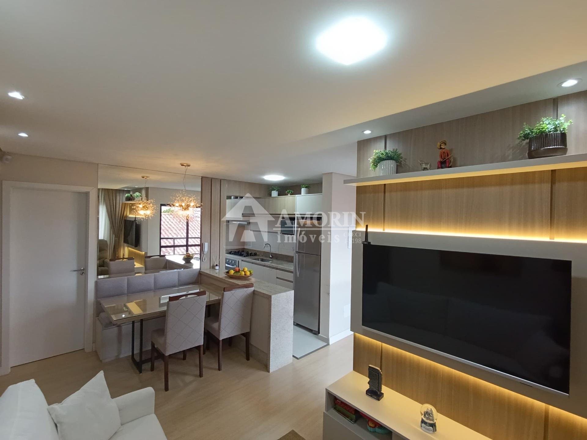 Apartamento 3 quartos no Pineville  Pinhais, sacada, churrasq...