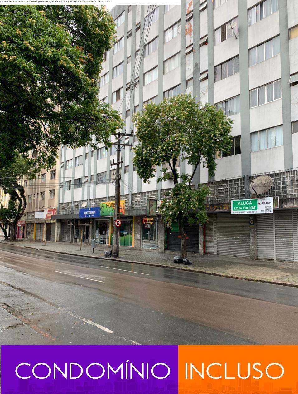 Quitinete para Locação  Centro de Curitiba | Rua Nilo Cairo, 232