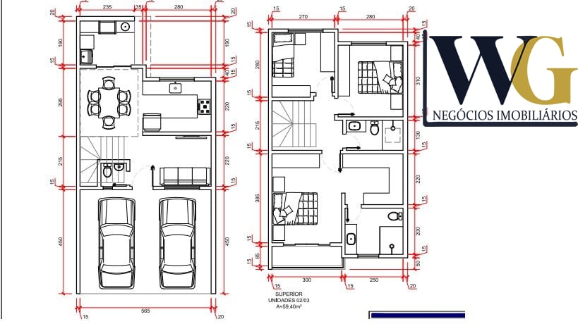 Sobrado com 3 Quartos à venda, 122 m  - Campo Comprido - Curit...