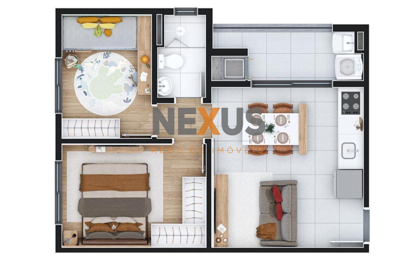 Apartamento com 2 dormitórios, à venda - Atuba, Pinhais PR