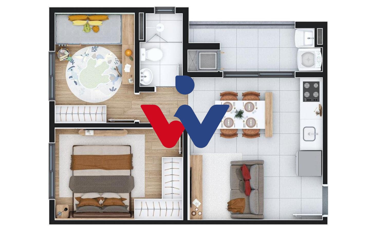 Apartamento com 2 dormitórios, à venda - Atuba, Pinhais PR