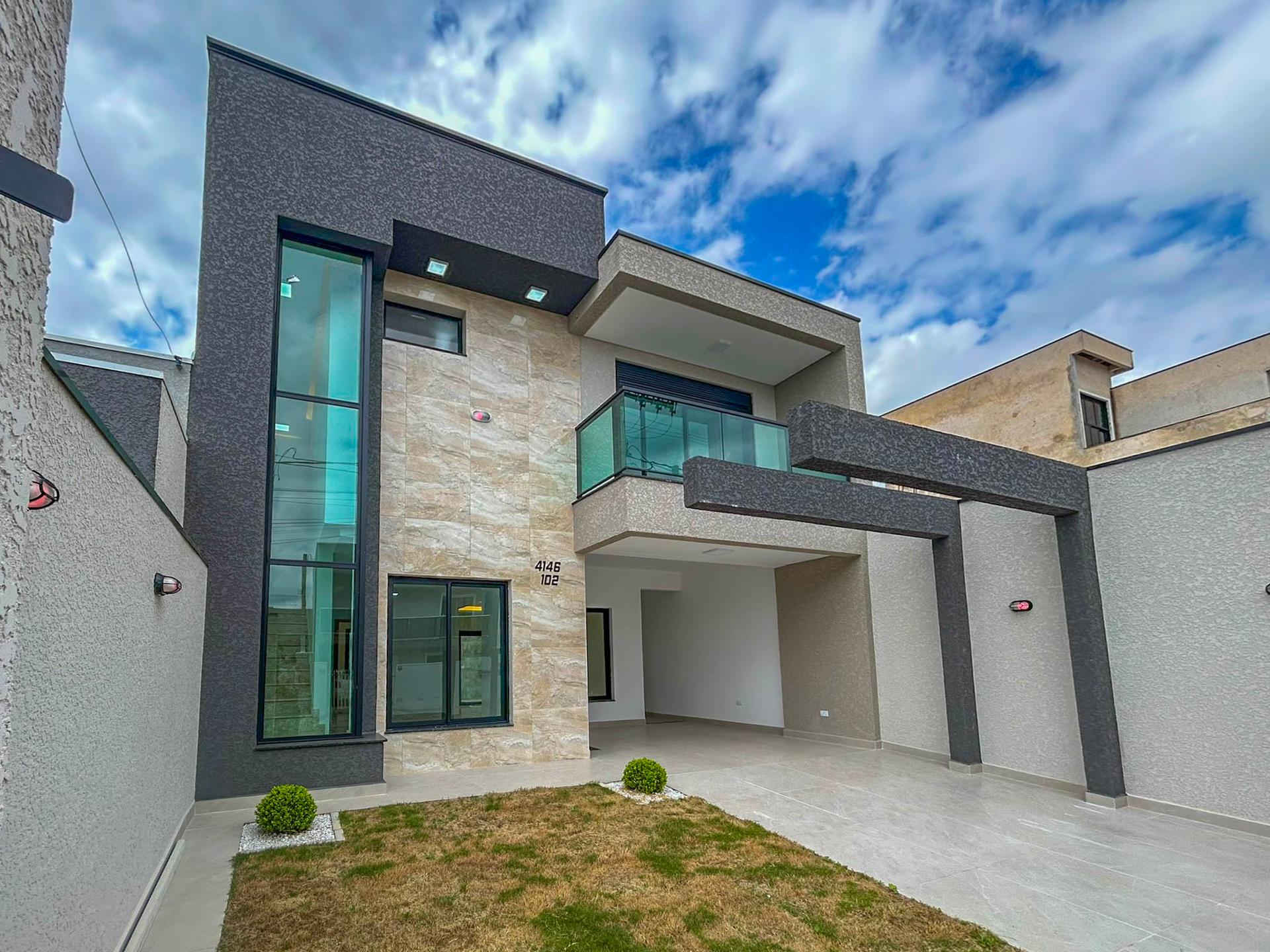 Sobrado Moderno com 4 Quartos, Suíte e Área Gourmet - Fazenda ...