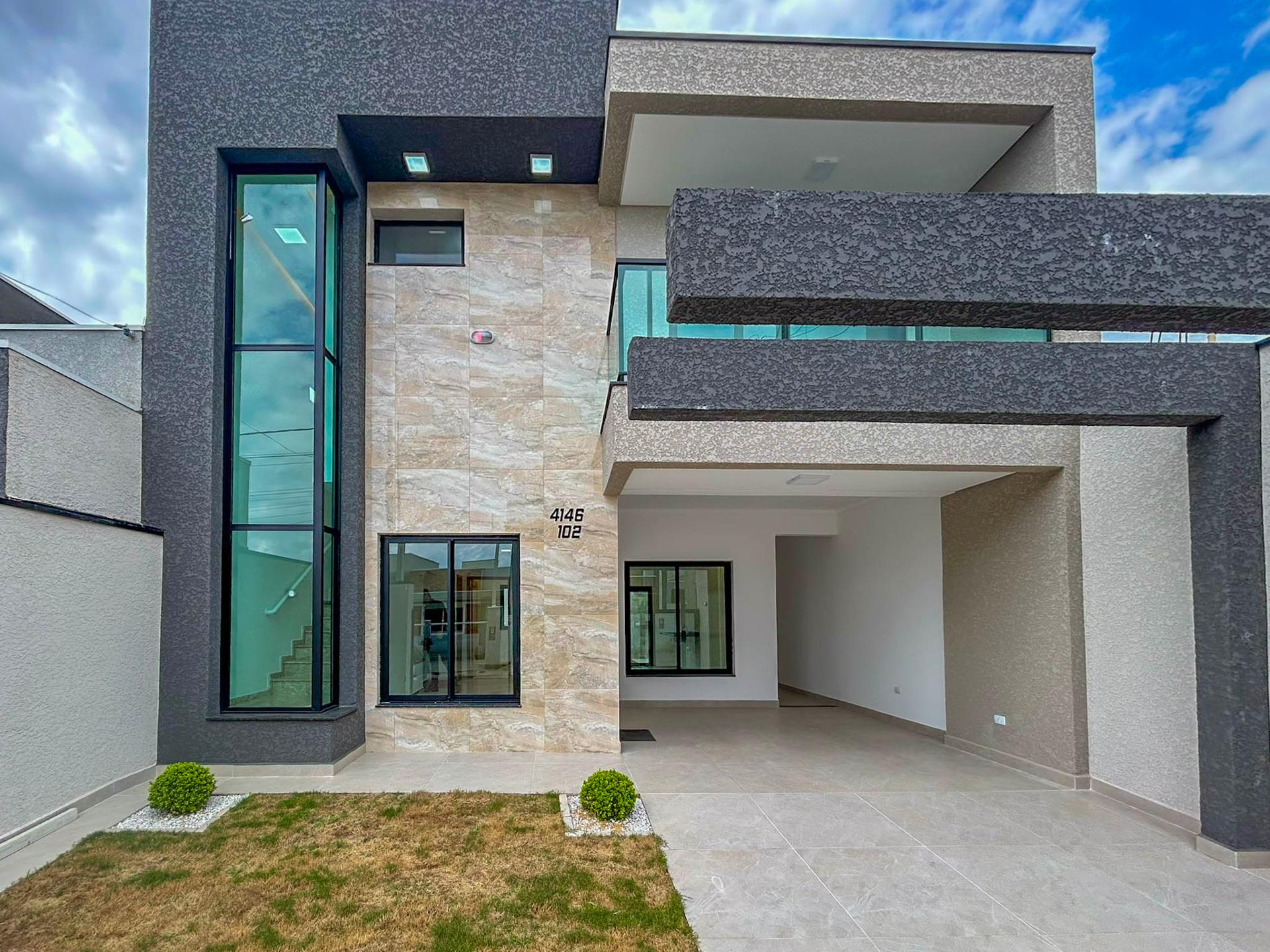 Sobrado Moderno com 4 Quartos, Suíte e Área Gourmet - Fazenda ...