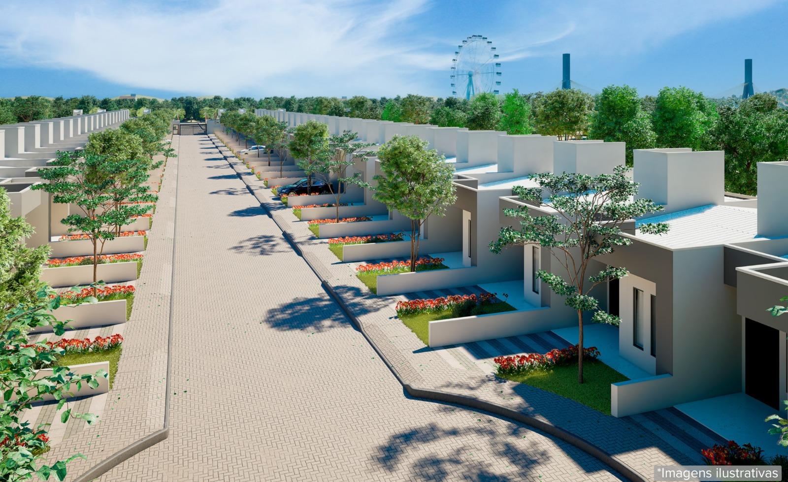 Casas em condomínio fechado com 02 dormitórios, Residencial Recanto do Iguaçu