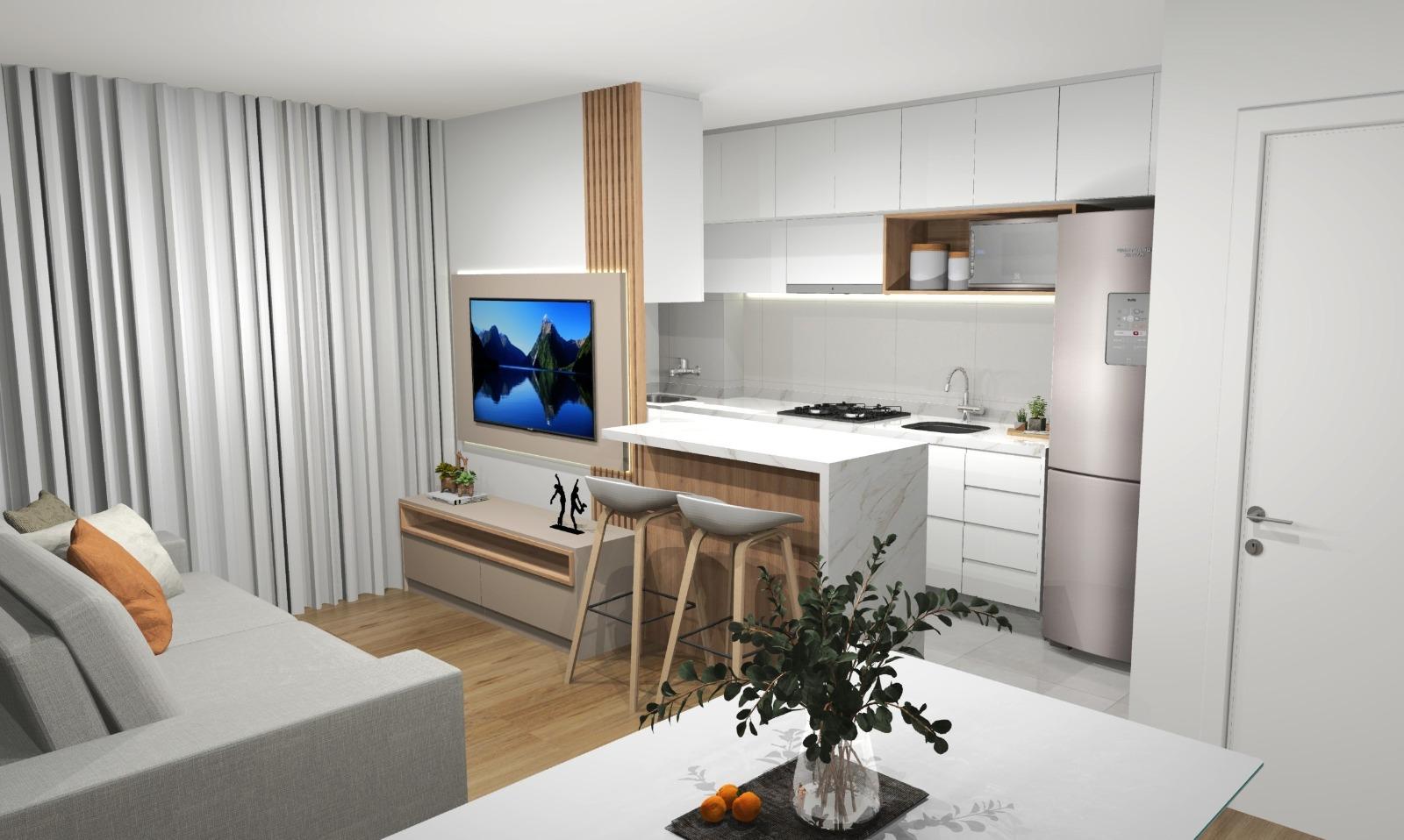 Apartamento mobiliado para loca??o no Place Ecoville - 2 quart...