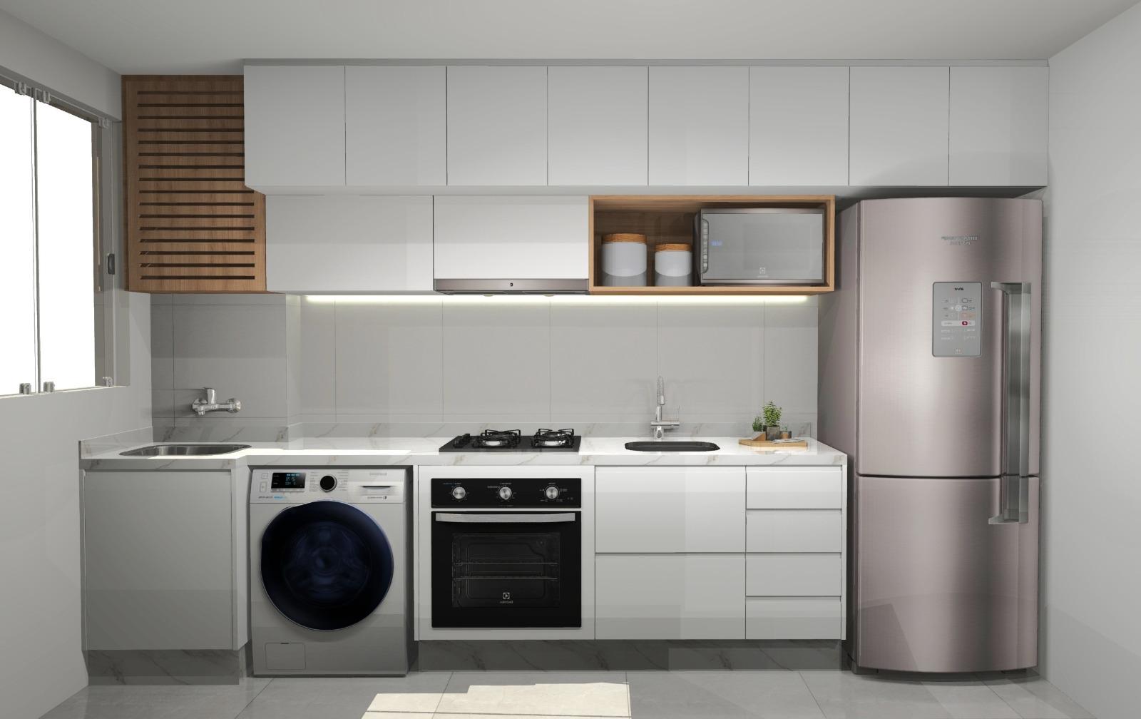 Apartamento mobiliado para locação no Place Ecoville - 2 quart...