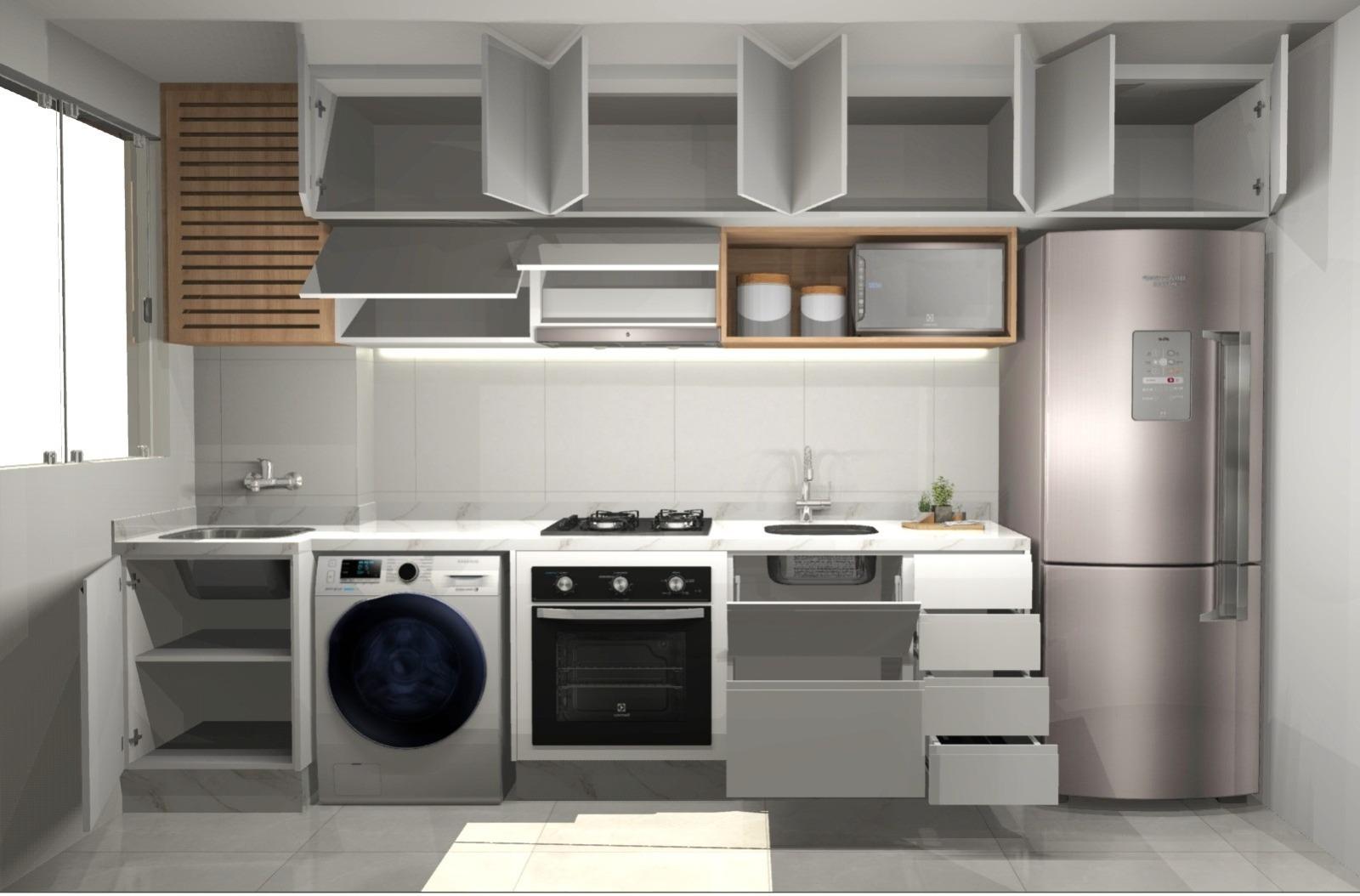 Apartamento mobiliado para locação no Place Ecoville - 2 quart...