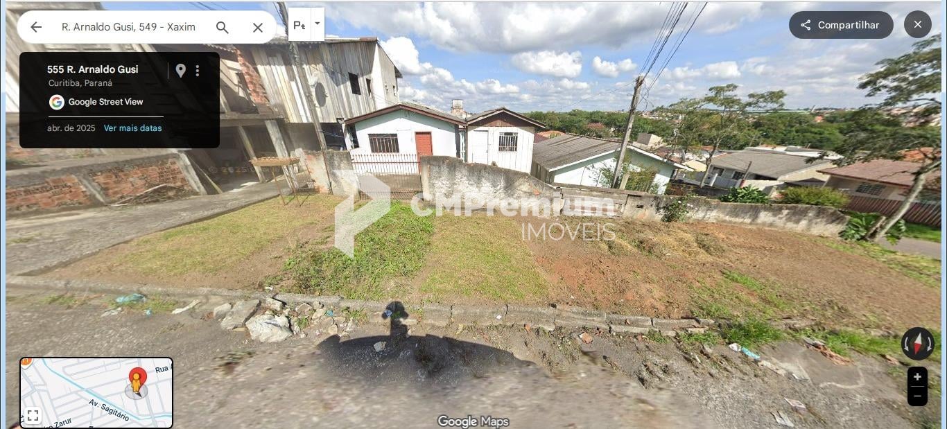 Terreno de esquina no Bairro Xaxim. Zoneamento ZR2. Esquina.