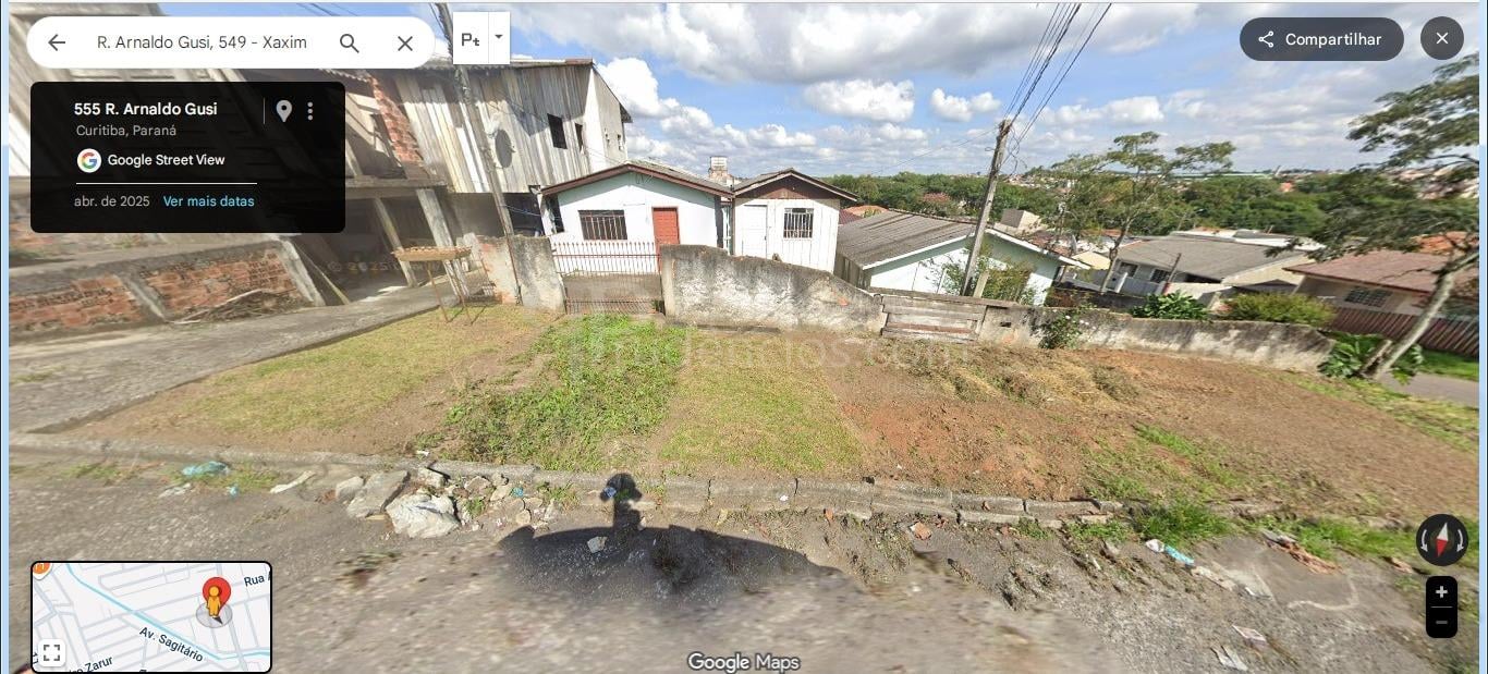 Terreno de esquina no Bairro Xaxim. Zoneamento ZR2. Esquina.