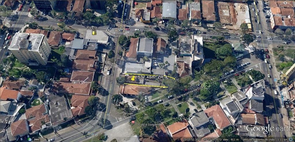 Terreno à venda, 537 m , por R  1.600.000 em ALTO DA RUA XV, CURITIBA - PR