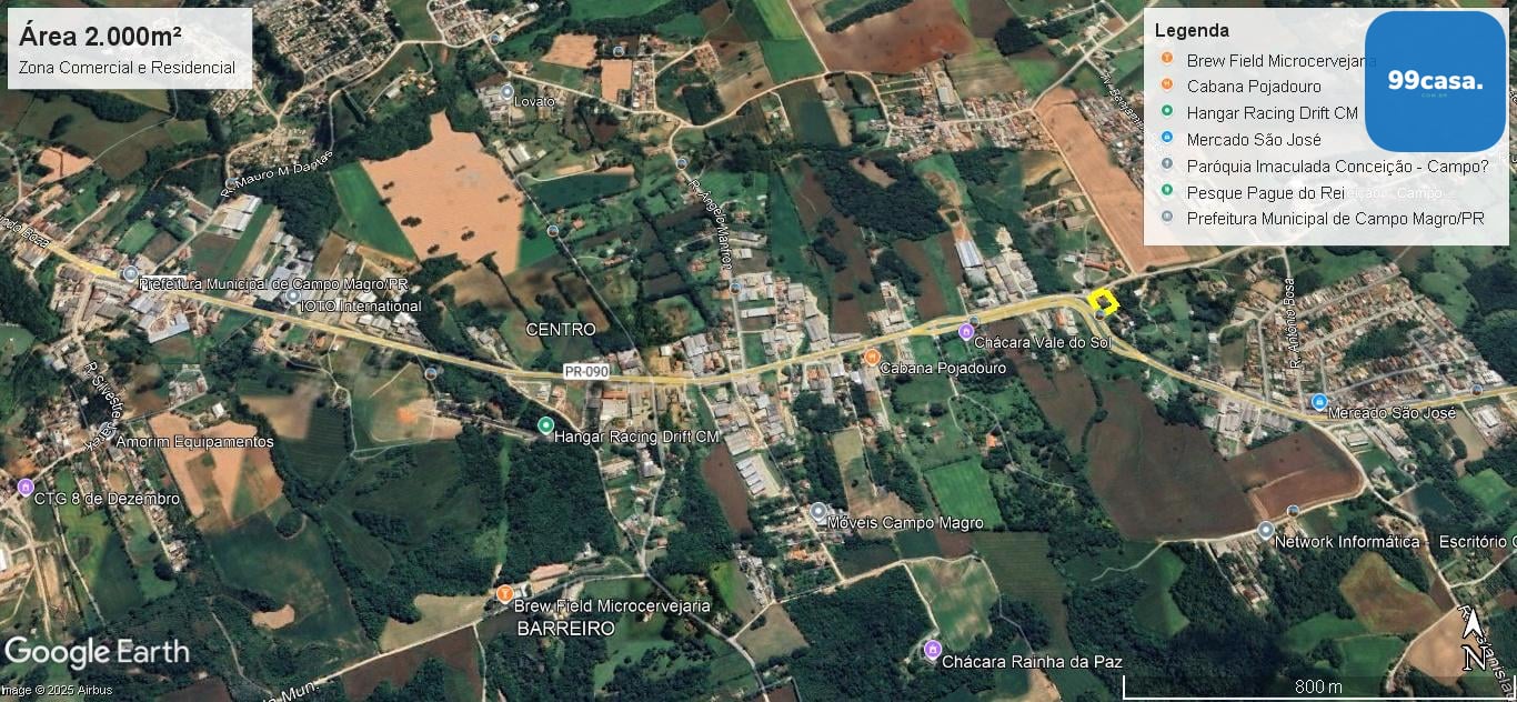 Terreno Comercial   Residencial com 2.000m   à venda, centro, ...