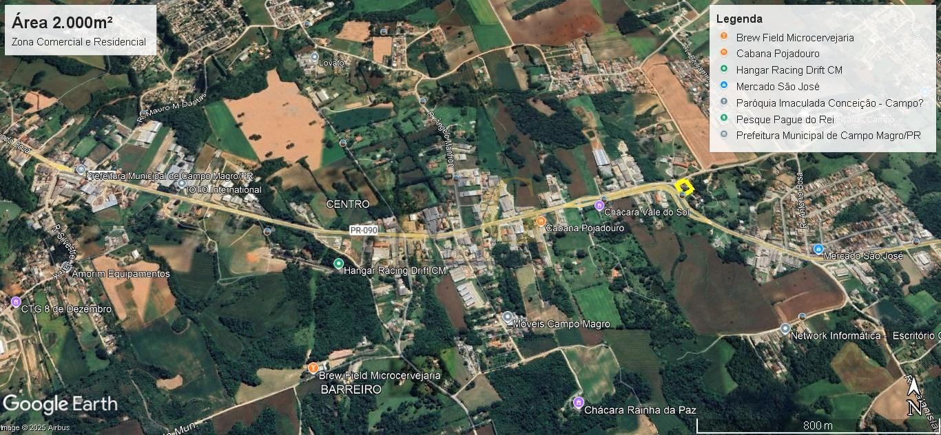 Terreno Comercial   Residencial com 2.000m   à venda, centro, ...