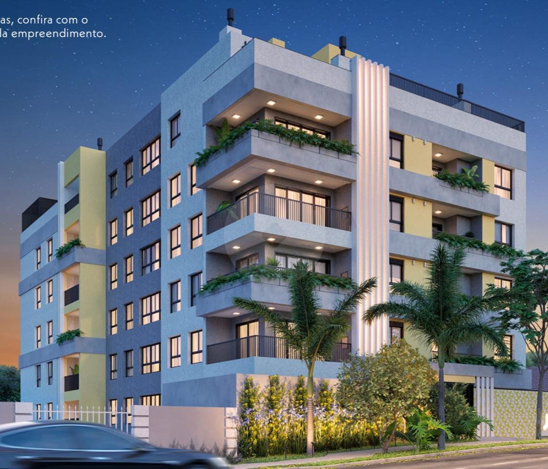 Apartamento 206  à venda, tingui, no Edf. Joy City Habitat com 3 Qtos  1Suite  CURITIBA - PR