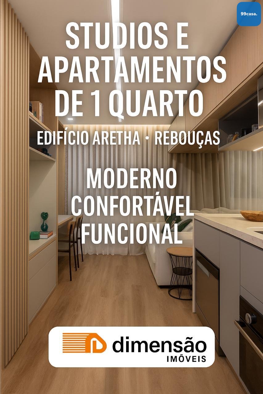Apartamento de 1 quarto com 36,57m  de área privativa , no reb...