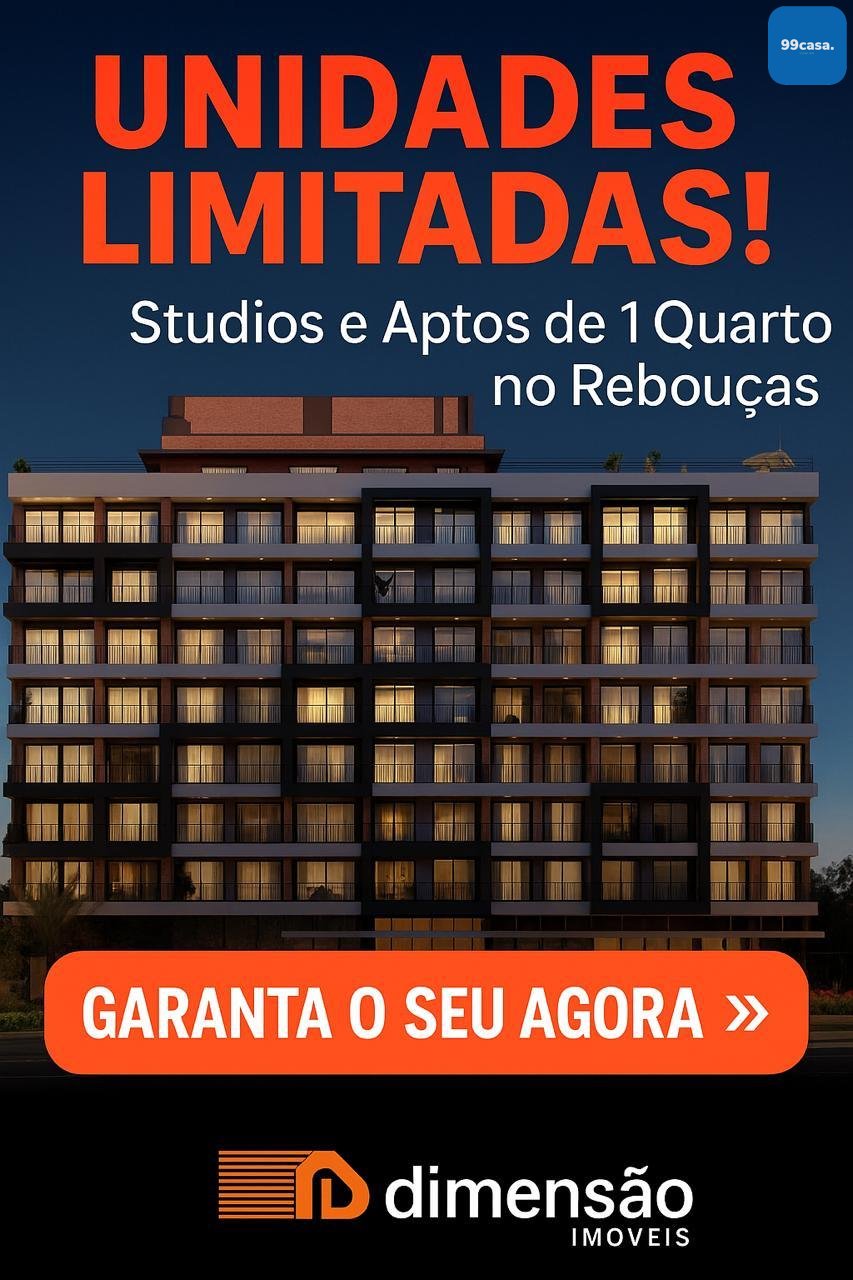 Apartamento de 1 quarto com 36,57m  de área privativa , no reb...