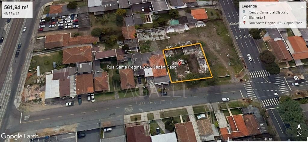 Terreno à venda, 291 m² por R$ 600.000,00 - Capão Raso - Curit...