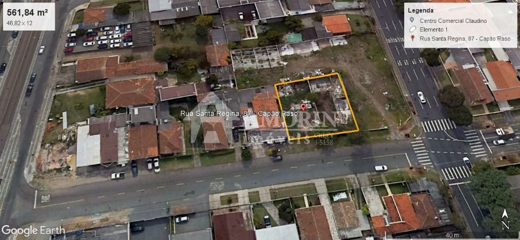 Terreno à venda, 291 m² por R$ 600.000,00 - Capão Raso - Curit...