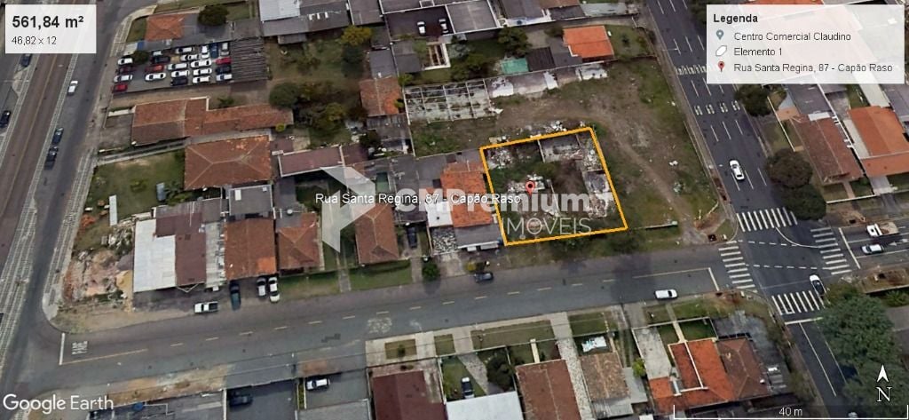 Terreno à venda, 291 m² por R$ 600.000,00 - Capão Raso - Curit...