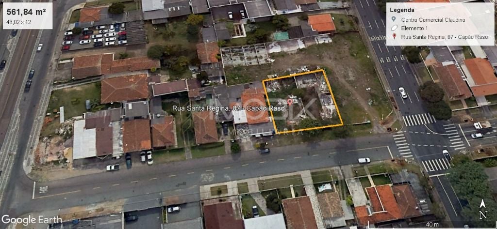 Terreno à venda, 291 m² por R$ 600.000,00 - Capão Raso - Curit...