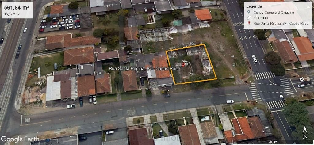 Terreno à venda, 291 m² por R$ 600.000,00 - Capão Raso - Curit...