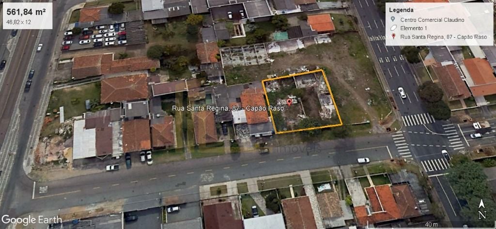 Terreno à venda, 291 m² por R$ 600.000,00 - Capão Raso - Curit...