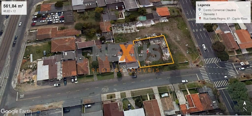 Terreno à venda, 291 m² por R$ 600.000,00 - Capão Raso - Curit...