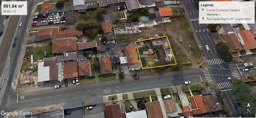 Terreno à venda, 291 m² por R$ 600.000,00 - Capão Raso - Curit...