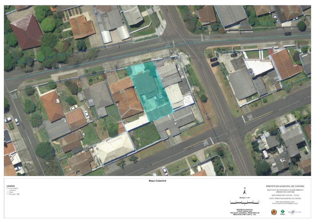 Terreno ZR2 à venda, 458 m² por R$ 585.000 - Boqueirão - Curit...