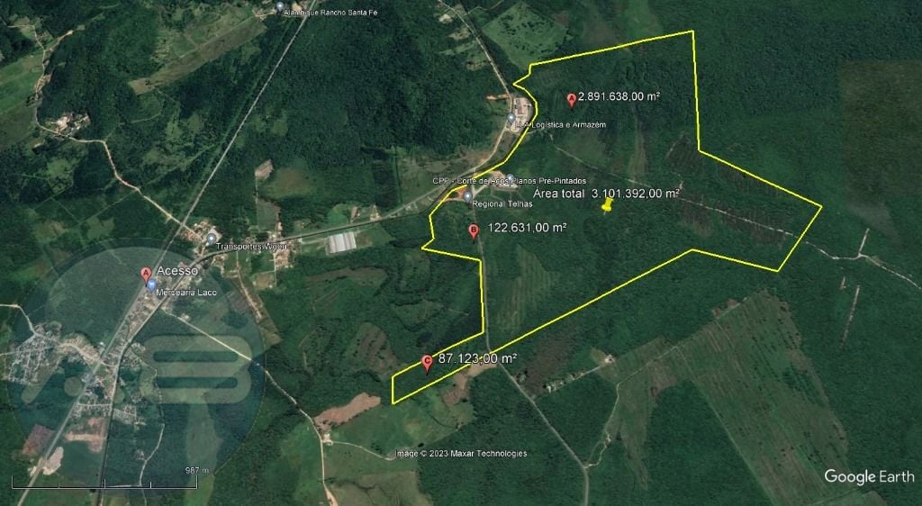 Área à venda, 3.101.392 m  por R   SOB CONSULTA - Vila da Glór...