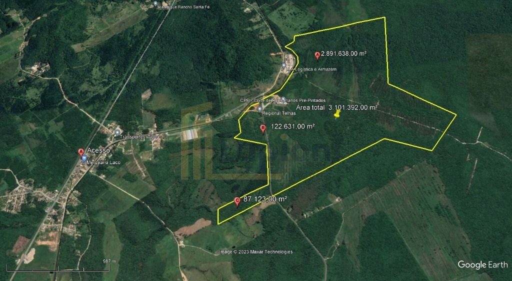 Área à venda, 3.101.392 m  por R   SOB CONSULTA - Vila da Glór...