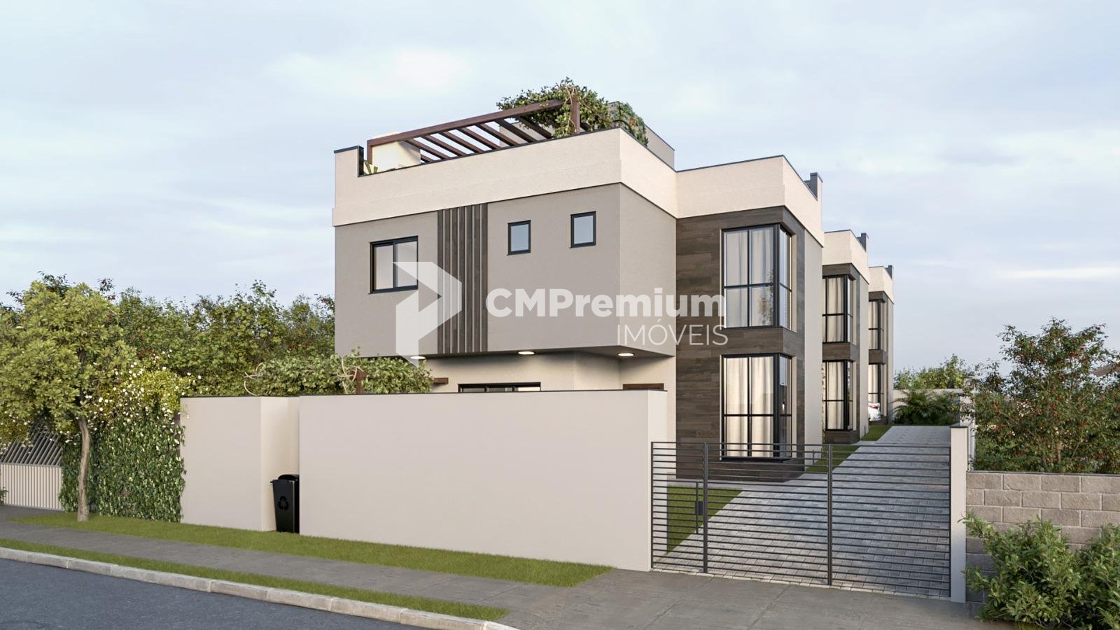 Sobrado com terraço em condomínio fechado no bairro Boa Vista