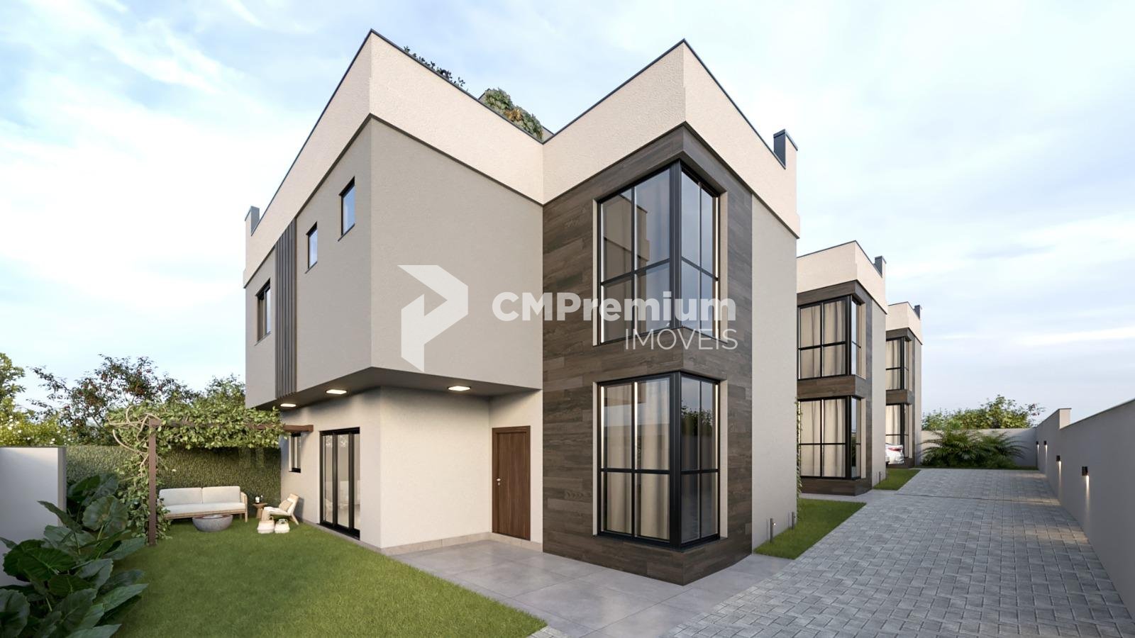 Sobrado com terraço em condomínio fechado no bairro Boa Vista