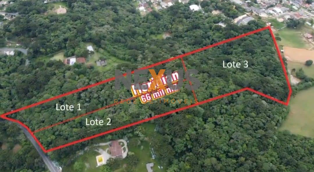 Área Rural em campo Largo, terreno com 66 mil m no bairro Fer...