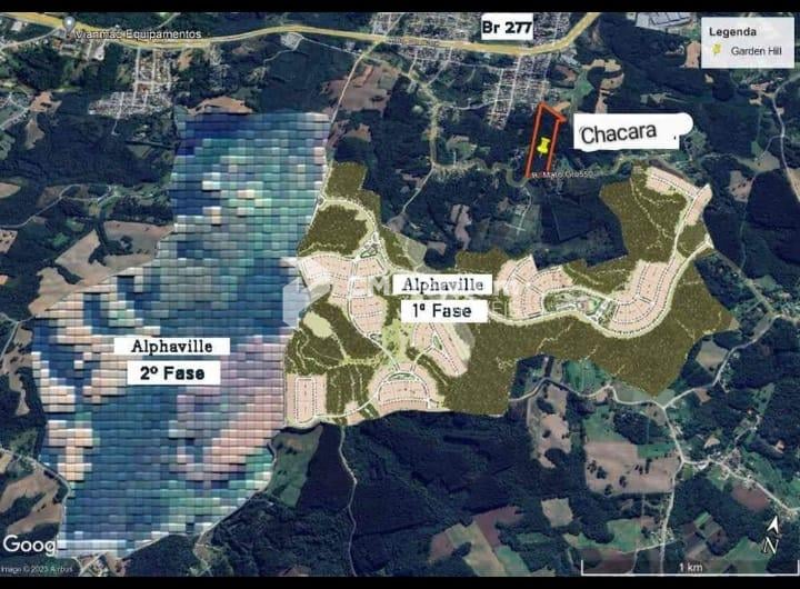 Área Rural em campo Largo, terreno com 66 mil m  no bairro Fer...