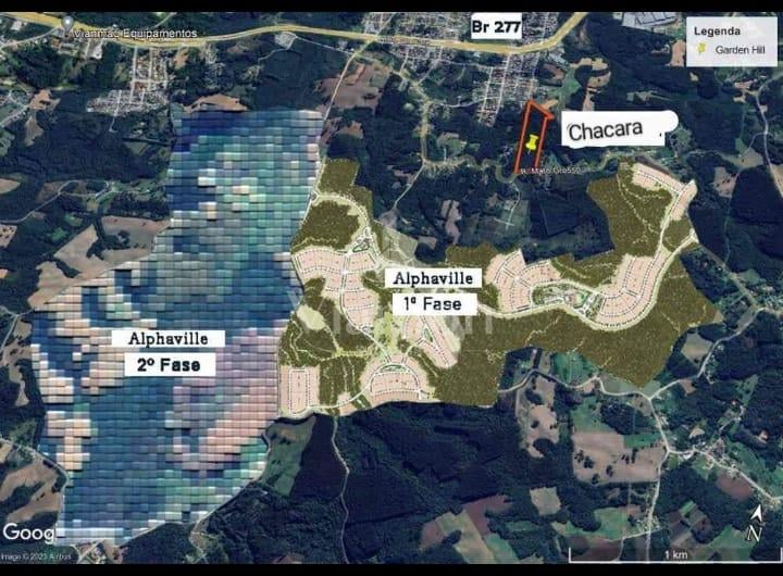 Área Rural em campo Largo, terreno com 66 mil m  no bairro Fer...