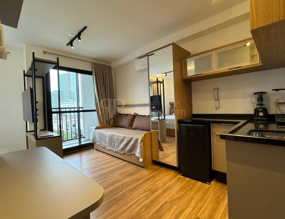 Studio 26m  com Sacada e mobiliado no Ibiza Unique Home, Centr...