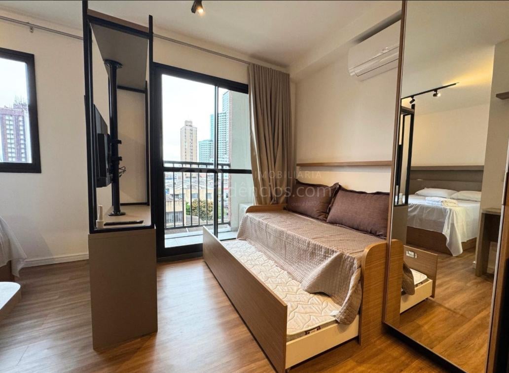 Studio 26m  com Sacada e mobiliado no Ibiza Unique Home, Centr...