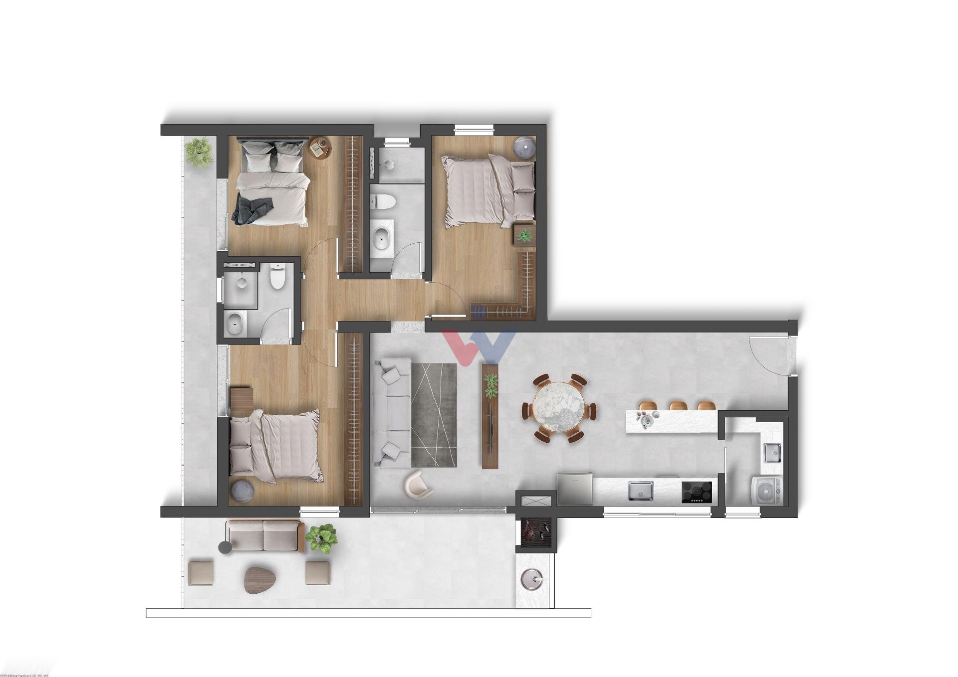 Apartamento garden à venda, 108 m  em São José dos Pinhais no ...