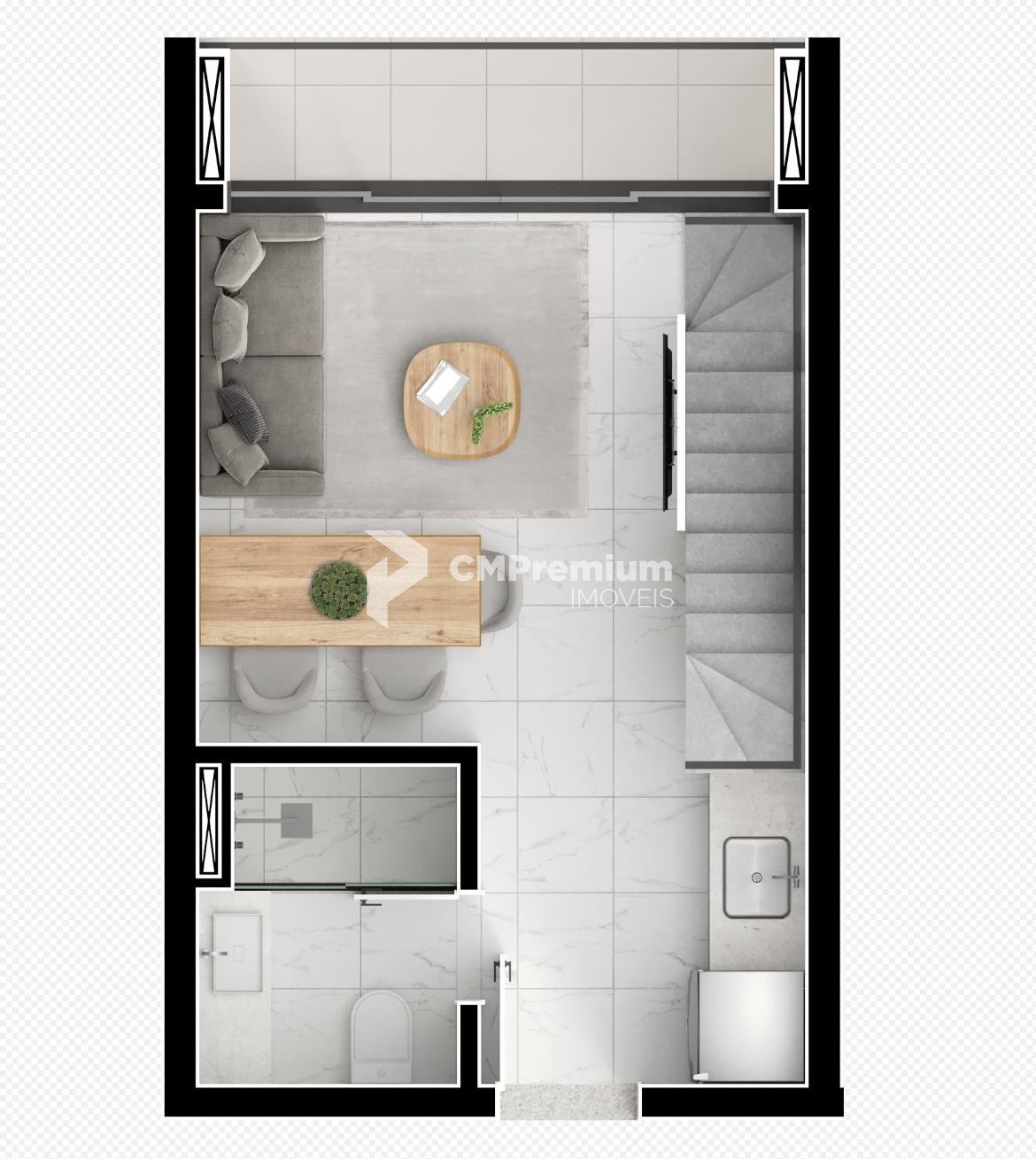 Loft à venda em condomínio clube com piscina, Centro, São José...