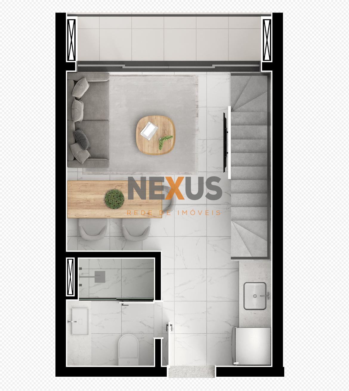 Loft à venda em condomínio clube com piscina, Centro, São José...