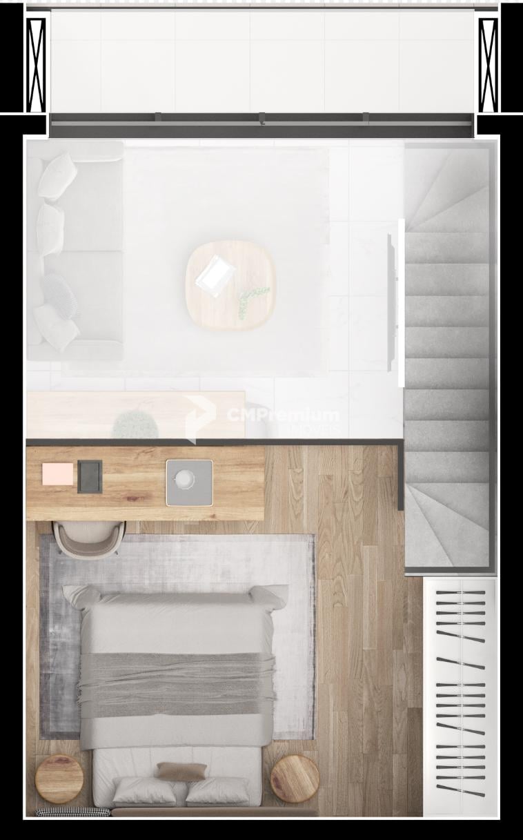 Loft à venda em condomínio clube com piscina, Centro, São José...