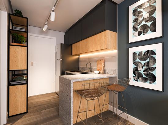 Studios no centro de Curitiba a partir de 21m  privativos