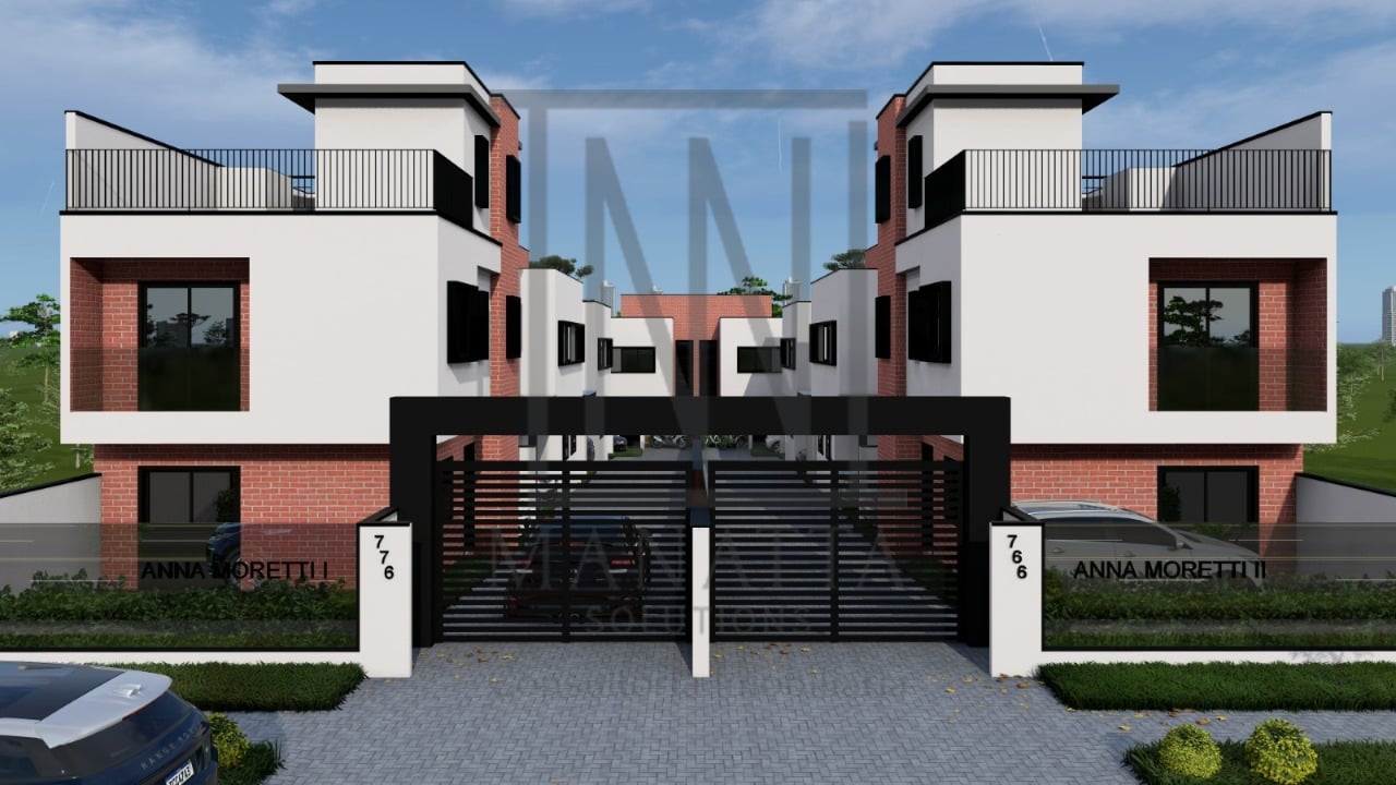 Sobrado 3 quartos, condomínio em excelente localização no Bair...