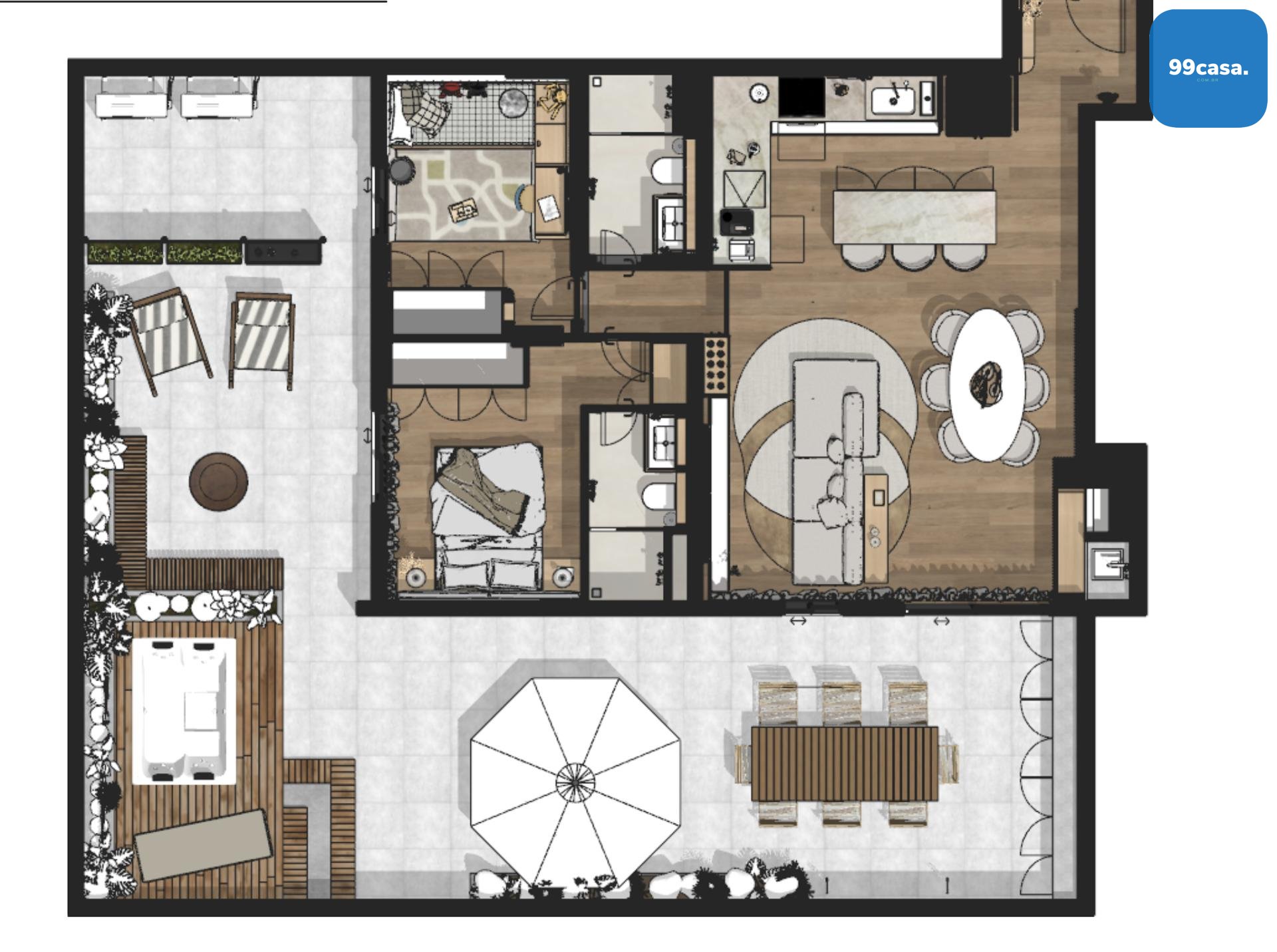 Apartamento à venda, Bacacheri, CURITIBA - PR