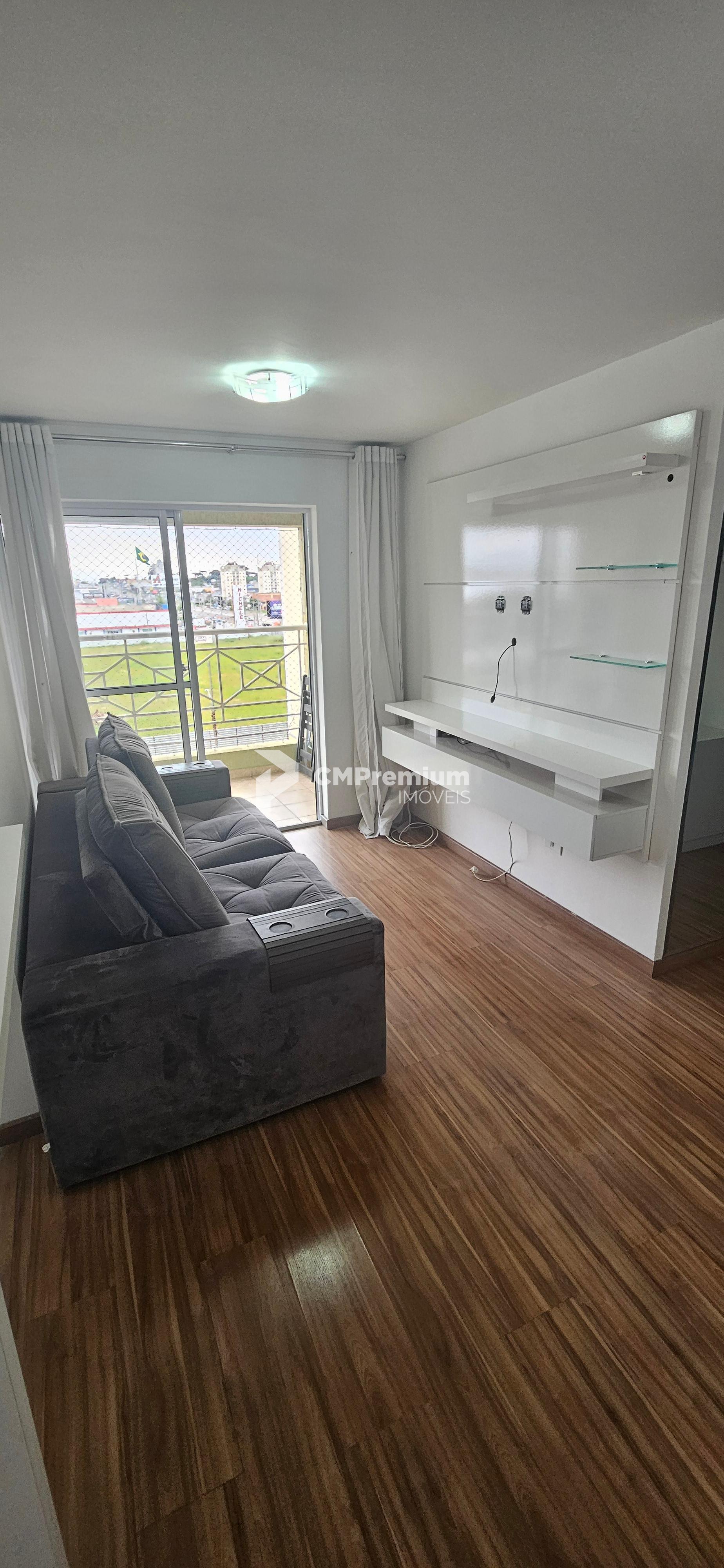 Apto Pinhais- mobiliado, 02 qtos, sacada, 01 vaga R  395 mil